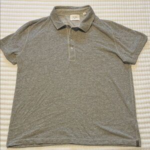 Billy Reid Heather Gray Polo Shirt men’s xl